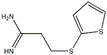 3-(thiophen-2-ylsulfanyl)propanimidamide 结构式