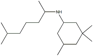 3,3,5-trimethyl-N-(6-methylheptan-2-yl)cyclohexan-1-amine 结构式