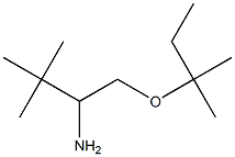 3,3-dimethyl-1-[(2-methylbutan-2-yl)oxy]butan-2-amine 结构式