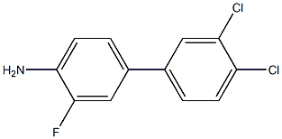 3',4'-dichloro-3-fluoro-1,1'-biphenyl-4-amine 结构式