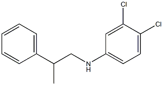 3,4-dichloro-N-(2-phenylpropyl)aniline 结构式