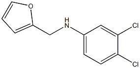 3,4-dichloro-N-(furan-2-ylmethyl)aniline 结构式