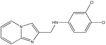 3,4-dichloro-N-{imidazo[1,2-a]pyridin-2-ylmethyl}aniline 结构式