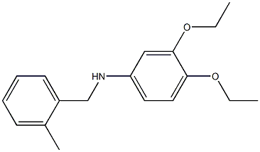 3,4-diethoxy-N-[(2-methylphenyl)methyl]aniline 结构式