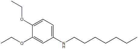 3,4-diethoxy-N-heptylaniline 结构式