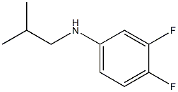 3,4-difluoro-N-(2-methylpropyl)aniline 结构式