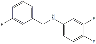 3,4-difluoro-N-[1-(3-fluorophenyl)ethyl]aniline 结构式