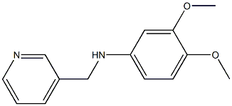 3,4-dimethoxy-N-(pyridin-3-ylmethyl)aniline 结构式