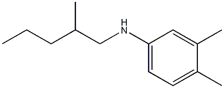 3,4-dimethyl-N-(2-methylpentyl)aniline 结构式