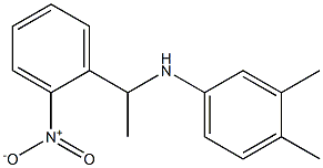 3,4-dimethyl-N-[1-(2-nitrophenyl)ethyl]aniline 结构式