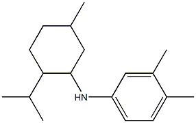 3,4-dimethyl-N-[5-methyl-2-(propan-2-yl)cyclohexyl]aniline 结构式