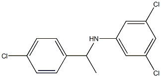 3,5-dichloro-N-[1-(4-chlorophenyl)ethyl]aniline 结构式