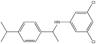 3,5-dichloro-N-{1-[4-(propan-2-yl)phenyl]ethyl}aniline 结构式