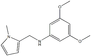 3,5-dimethoxy-N-[(1-methyl-1H-pyrrol-2-yl)methyl]aniline 结构式