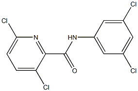 3,6-dichloro-N-(3,5-dichlorophenyl)pyridine-2-carboxamide 结构式