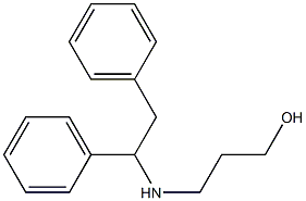 3-[(1,2-diphenylethyl)amino]propan-1-ol 结构式