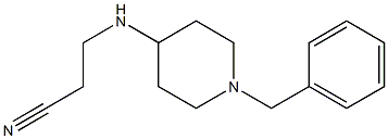 3-[(1-benzylpiperidin-4-yl)amino]propanenitrile 结构式
