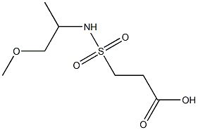 3-[(1-methoxypropan-2-yl)sulfamoyl]propanoic acid 结构式