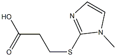 3-[(1-methyl-1H-imidazol-2-yl)thio]propanoic acid 结构式