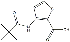 3-[(2,2-dimethylpropanoyl)amino]thiophene-2-carboxylic acid 结构式