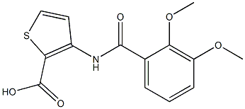 3-[(2,3-dimethoxybenzene)amido]thiophene-2-carboxylic acid 结构式