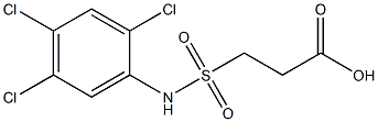 3-[(2,4,5-trichlorophenyl)sulfamoyl]propanoic acid 结构式