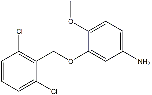 3-[(2,6-dichlorophenyl)methoxy]-4-methoxyaniline 结构式