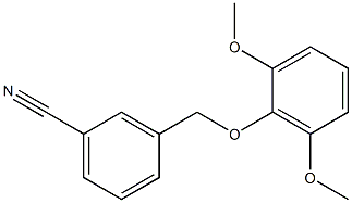 3-[(2,6-dimethoxyphenoxy)methyl]benzonitrile 结构式
