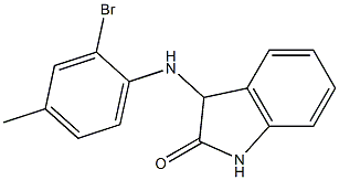 3-[(2-bromo-4-methylphenyl)amino]-2,3-dihydro-1H-indol-2-one 结构式