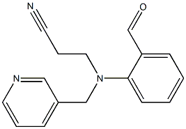 3-[(2-formylphenyl)(pyridin-3-ylmethyl)amino]propanenitrile 结构式