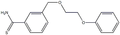 3-[(2-phenoxyethoxy)methyl]benzenecarbothioamide 结构式