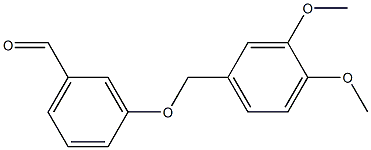 3-[(3,4-dimethoxybenzyl)oxy]benzaldehyde 结构式