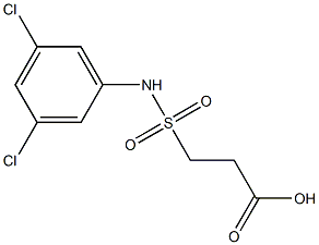 3-[(3,5-dichlorophenyl)sulfamoyl]propanoic acid 结构式