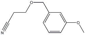 3-[(3-methoxybenzyl)oxy]propanenitrile 结构式