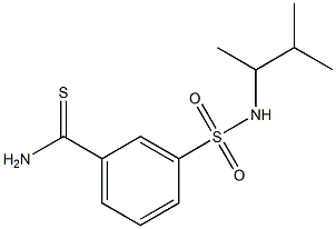 3-[(3-methylbutan-2-yl)sulfamoyl]benzene-1-carbothioamide 结构式