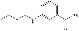 3-[(3-methylbutyl)amino]benzamide 结构式