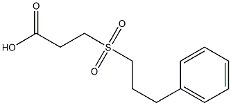 3-[(3-phenylpropyl)sulfonyl]propanoic acid 结构式