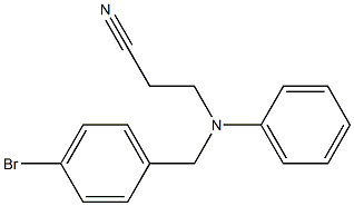 3-[(4-bromobenzyl)(phenyl)amino]propanenitrile 结构式