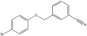 3-[(4-bromophenoxy)methyl]benzonitrile 结构式