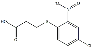 3-[(4-chloro-2-nitrophenyl)thio]propanoic acid 结构式
