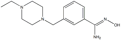 3-[(4-ethylpiperazin-1-yl)methyl]-N'-hydroxybenzenecarboximidamide 结构式