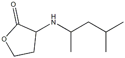 3-[(4-methylpentan-2-yl)amino]oxolan-2-one 结构式