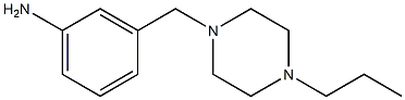 3-[(4-propylpiperazin-1-yl)methyl]aniline 结构式