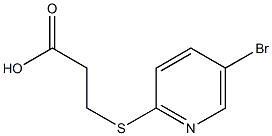 3-[(5-bromopyridin-2-yl)thio]propanoic acid 结构式