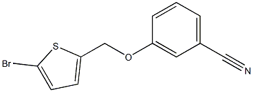 3-[(5-bromothien-2-yl)methoxy]benzonitrile 结构式