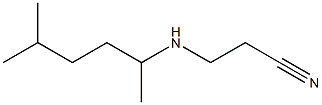 3-[(5-methylhexan-2-yl)amino]propanenitrile 结构式