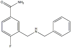 3-[(benzylamino)methyl]-4-fluorobenzamide 结构式