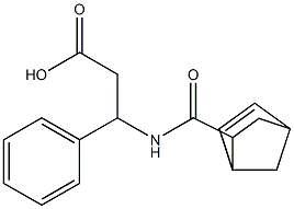 3-[(bicyclo[2.2.1]hept-5-en-2-ylcarbonyl)amino]-3-phenylpropanoic acid 结构式