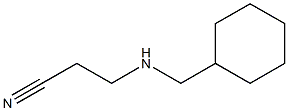 3-[(cyclohexylmethyl)amino]propanenitrile 结构式