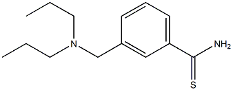 3-[(dipropylamino)methyl]benzenecarbothioamide 结构式